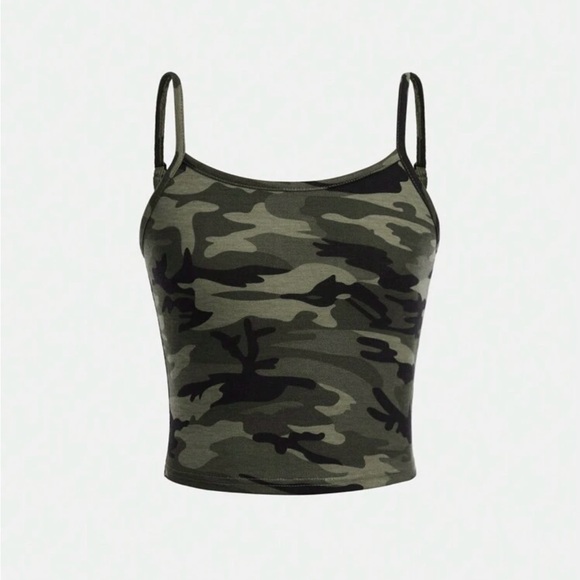 Tops - Camo Cami Top